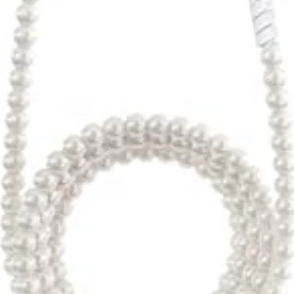 DuraBling Type-C Beaded USB Cable - Silver and Pearls